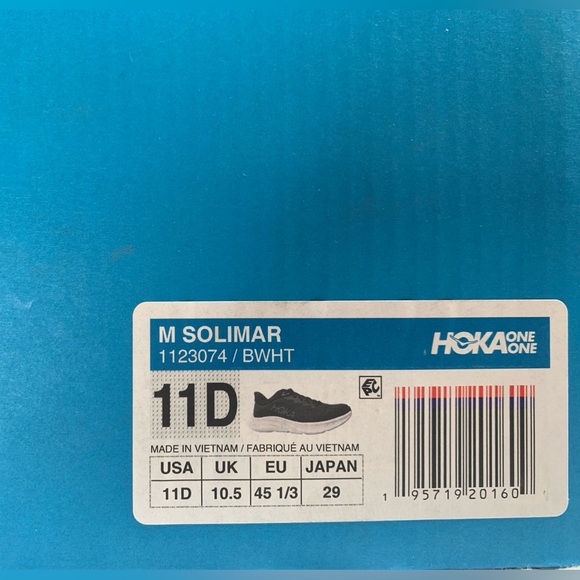 Men’s Hoka Solimar black shoes 11D - Picture 2 of 11